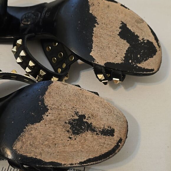 Ash Black Heeled Mules Sandals Size 8 EUR 39 - Picture 7 of 9